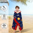 sdhinlwo 30"x50" Thickened Hooded Towels for Kids Suitable Girls Boys Kids Bath Towels, Super Absorbent, Space Universe
