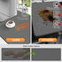 Coffee Mat Dish Drying Mats for Kitchen Counter Under Sink Mats for Kitchen Waterproof Coffee Bar Accessories Fit Under Coffee Maker Coffee Machine Coffee Bar Mats for Countertop (Deep Gray, 12"*19")