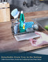 Consumest Sink Caddy - Kitchen Sponge Holder & Dish Brush Holder with Drip Tray, Stainless Steel Rustproof - Silver