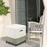 Square,600D 25" 25" 18" Waterproof Outdoor Ottoman Cover Heavy Duty Patio Small Side Table Cover,Patio Furniture Covers
