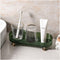 Small Bathroom Trays for Counter - Countertop Makeup Organizer Tray for Vanity, Clear Perfume and Cosmetics Tray