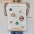 16 24 Inch Bon et Beau x Embroidered Solar System Wall Decor Framed with Wood Hanger - Outer Space Planets Poster