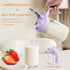 32 oz, Breast Milk Pitcher, Mason Jar Heavy Duty Wide Mouth Jar with Purple Flip Cap Lid and Pour Spout, Formula