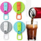XENIVO 4 Pack Soda Can Lids with Silicone Straw, Reusable Soda Can Covers