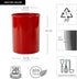 Reston Lloyd Small/Short Multipurpose Utensil/Crock Holder, Red for Kitchen Organization