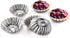 Dicunoy 100 PCS Egg Tart Molds, 3" Mini Tart Pie Pan, Aluminum Brioche Mold for Tart Shells, Cupcakes, Muffins
