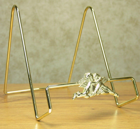 Cherub Angel Design Display Easel - Set of 3 for Highlighting Small Flat Decor Items - 6" H