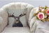 HGOD DESIGNS Moose Throw Pillow Case, Cotton Linen Square Cushion Cover for Home Decorative Sofa Armchair 18 x 18 inch