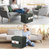 300 lbs, 17x13x13IN(Black BelugaHelper Small Ottoman with Storage, Foldable Ottoman Foot Rest Stool with Thicker Foam
