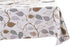Heavy Duty Vinyl Tablecloth with Flannel Backing, Waterproof Oil-Proof Plastic Table Cover for Indoor/Outdoor (Leaves,