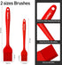 Pastry Brush-Begonia Silicone Basting Brush for Cooking - 2pcs 10+8 in Heat Resistant Food Brushes