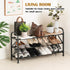 3-Tier ClosetAdjustable Closet Expandable Shoe Rack for Shoe RackBlack Metal Free Standing Shoe Rack for Entryway