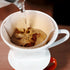 Pour Over Ceramic Coffee Dripper with 3 Holes Flat Bottom, Porcelain Slow Filter Cone for Home, Travel, Camping