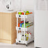 3-Tier Laiensia Rolling Cart with Wheels,Multifunction Utility Storage Carts, Kitchen Storage Organizer,Mobile Shelving