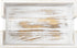 MyGift Shabby White Washed Solid Wood Bathroom Counter Paper Towel Holder, Disposable Napkin Dispenser for Vanity Tray
