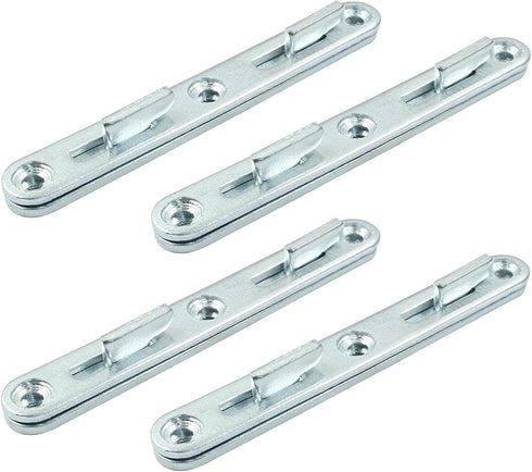 4 Sets 5" Bed Rail Fasteners, Wood Bed Rail Fittings Furniture Hardware