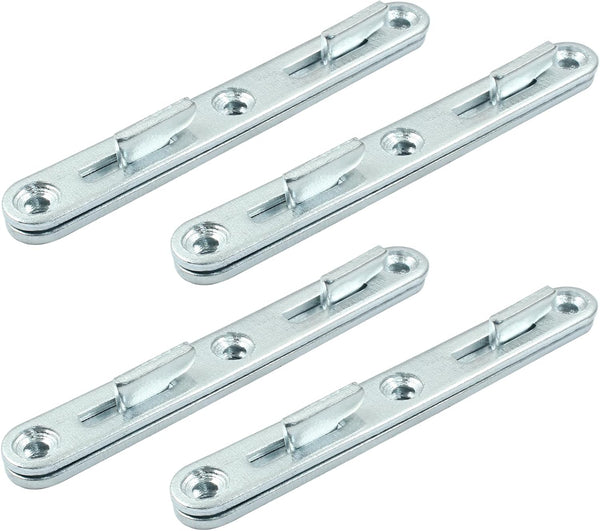 4 Sets 5" Bed Rail Fasteners, Wood Bed Rail Fittings Furniture Hardware