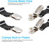 BetyBedy 4Pcs Adjustable Bed Sheet Fasteners, Elastic Straps Clips, Cover Grippers Holder for Mattress Pad, Sofa