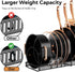 Expandable Pot and Pan Organizer Rack - Space-Saving Kitchen Cabinet Storage Solution