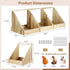 Chewoof 3 Pack Chicken Nesting Box, Wooden Single Compartment Chicken Nesting Box for Outdoor Coop, Comfortable Laying