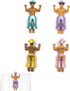 NPW Drinking Buddies Disco Cowboys Drink Markers, 4 Count Wine Glass Charms for Bachelorette Party