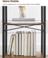 VASAGLE 4-Tier Tall Bookshelf, Industrial Style Bookcase with Steel Frame for Living Room, Home Office, Rustic Brown