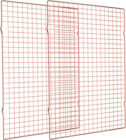 Briout 2-Pack Cooling Rack for Baking, 16x10 Inches Thick Wire Cookie Rack for Cooking, Roasting, Grilling