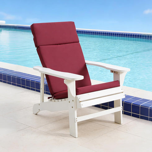 Comfortable Adirondack Chair Cushions - High Density Foam for High Back Outdoor Rocking Chairs