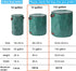 2 Pack 72 4 Gallons Reusable Garden Waste Bags with Lid Lawn and Leaf Bags Heavy duty Reinforced Handles Yard Waste