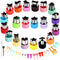 Vegetable Cutter Shape Set - Mini Cookie Cutters for Decorating Food, Children's Baking Accessories (20PCS+20Fork)