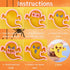 Halloween Cookie Cutter Set, 10 pcs 3D Plastic Pressable Ghost Biscuit Cutters for Kids