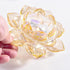 Holders,Set 8,Gold GOLDEAL Lotus Tealight Candle of Glass,Tea Light Holders,Votive Candle Holders Bulk,Pillar Candle