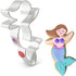 Mermaid Cookie Cutter, 4.5" - Made in USA by Ann Clark
