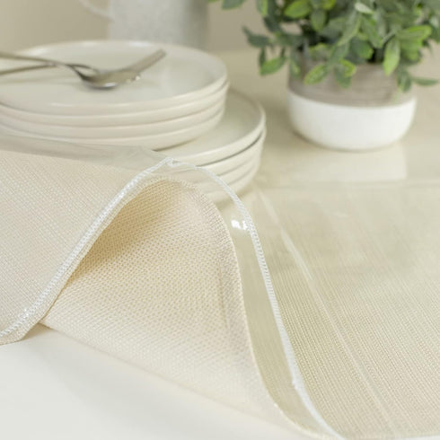 Benson Mills Heavy Duty Clear Plastic Tablecloth Protector, 100% Waterproof Vinyl, 60" x 108" Rectangular