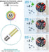 8W Dimmable LED E17 Microwave Oven Bulb, Daylight 6000K, 100W Halogen Equivalent, Under-Microwave Light (2-Pack)