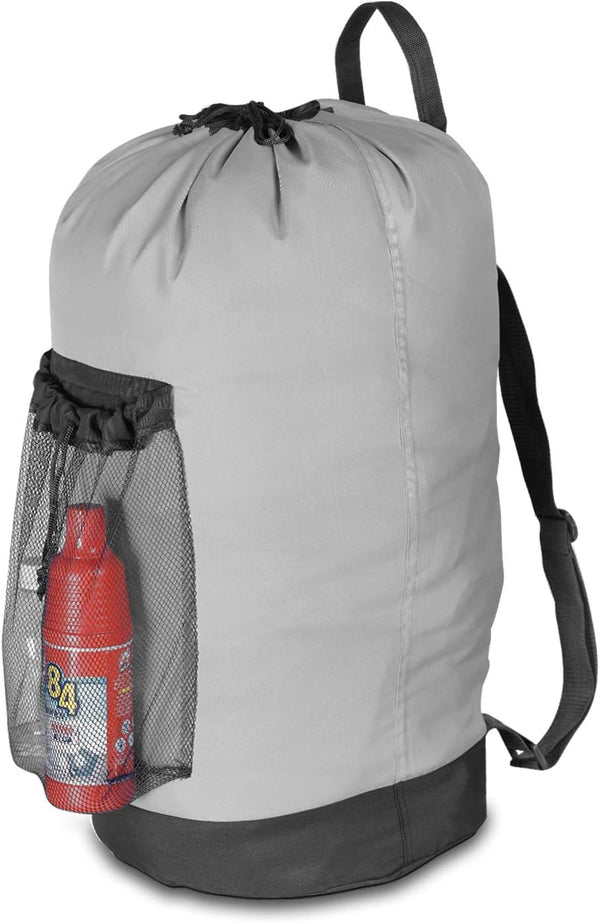 Dalykate Laundry Backpack Bag with Shoulder Straps, Durable Nylon Hamper with Drawstring Closure