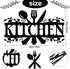Hotop Black Kitchen Metal Sign, Rustic Country Wall Art for Dining Room, Farmhouse Kitchen Decor, 14 x 8.8 Inches