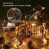 Hopolon Christmas Lights, 2 Pack 23ft 100 Mini String Lights, UL Certified Extendable Tree Lights for Indoor & Outdoor