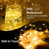 24Pack 7ft 20 3 Fairy Lights Battery Operated, LED Modes Speed Twinkle Mini String Lights Waterproof Silver Wire