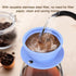 2-Packs Paperless Collapsible Travel Pour Over Coffee Dripper Kit Portable Coffee Filter - Travel Pour Over Coffee Maker Camping - Reusable Coffee Strainer Pour Over Cup (Blue+Green) by VVGCS