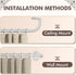 Silver Curtain Rods for Windows, Adjustable 48 to 84 Inch Blackout Curtain Rod, 5/8 Inch Diameter Wrap Around