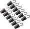 JANYUN 120 Pack Clip Hook Set, Stainless Curtain Clips for Home Decoration, Art Craft Display, Black