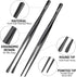 Hotec Kitchen Tweezers, Stainless Steel Fine Kitchen Tongs, 12-Inch Extra-Long Cooking Tweezers Set of 2