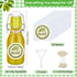20 Pack (4 oz,Clear) Queekay Mini Swing Top Glass Bottles for Vanilla Extract Homemade Olive Oil Bottles with Lids