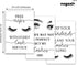 Beauty Salon Wall Decor - Eyelashes Guide Poster, Makeup Wall Art for Teen Girls, 16x24x3 inch