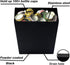 Black Bottle Cap Catcher Wall Mounted Beer Top Bucket with Drained Holes