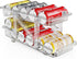 Soda Can Organizer for Refrigerator | Adjustable Width Drink Storage and Dispenser for Fridge, Clear (1 set)