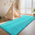 3x7 Teal Blue Rug Fluffy Rugs, Teal Area Rugs for Bedroom, Soft Cute Baby Play Mat, Indoor Floor Carpet for Teen