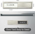 Dishwasher Magnet Clean Dirty Sign, Premium Stainless Steel Non-Scratch Magnet for Easy Use (Grey & White)
