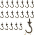 20 Pcs Heavy Duty Screw Hooks, Metal Carving Hooks for Indoor Outdoor Use, Plant Hooks, Mug Hooks, Decor